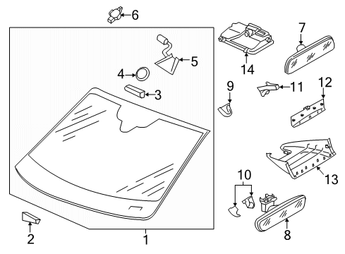 2021 Volkswagen Passat Glass - Windshield