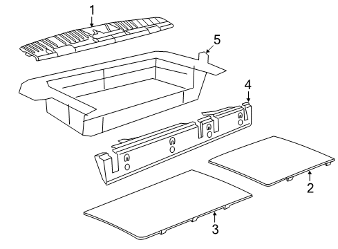 2012 Volkswagen Routan Interior Trim - Rear Body
