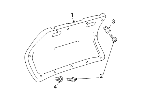 2002 Volkswagen Jetta Interior Trim - Trunk Lid