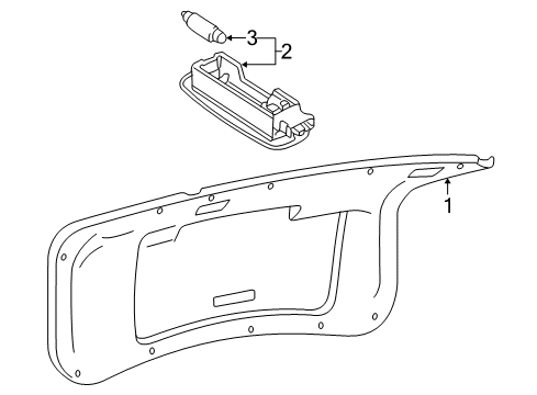 2002 Volkswagen Passat Interior Trim - Trunk Lid