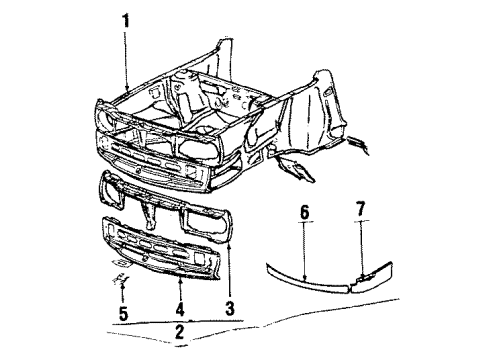 1987 Volkswagen Quantum Under Hood Components