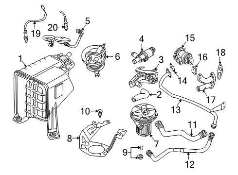2005 Volkswagen Touareg Emission Components