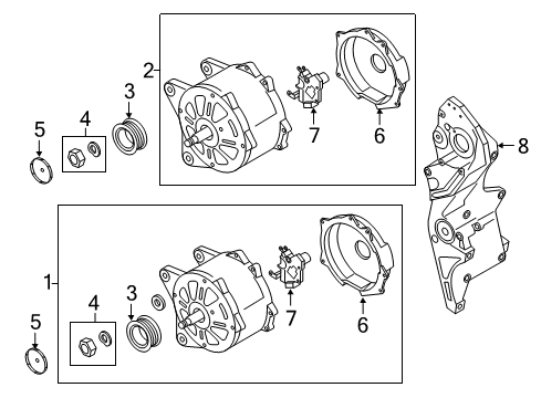 2013 Volkswagen Passat Voltage Regulator Diagram for 03L-903-803-A