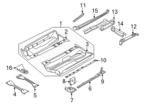 2013 Volkswagen GTI Floor Diagram 1