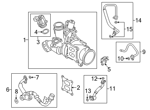2018 Volkswagen Beetle Turbocharger, Engine Diagram 1