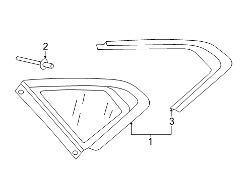 2022 Volkswagen Arteon Glass & Hardware - Quarter Panel