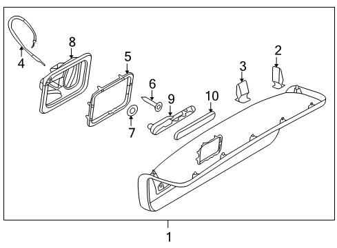 2008 Volkswagen Jetta Interior Trim - Trunk Lid
