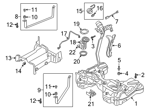 2021 Volkswagen Arteon Fuel Pump Diagram for 3Q0-919-087-T