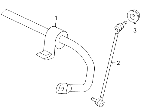 2010 Volkswagen Jetta Stabilizer Bar & Components - Front