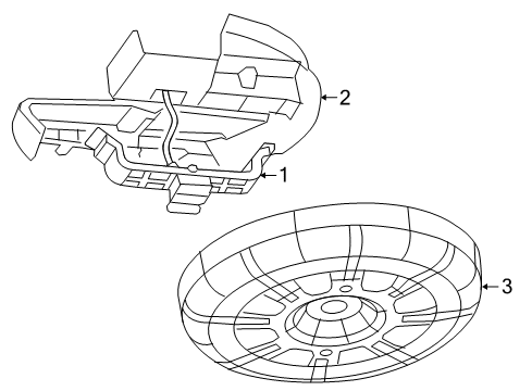 2012 Volkswagen Routan Spare Tire Carrier