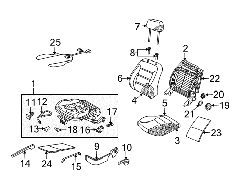2002 Volkswagen Jetta Front Seat Components