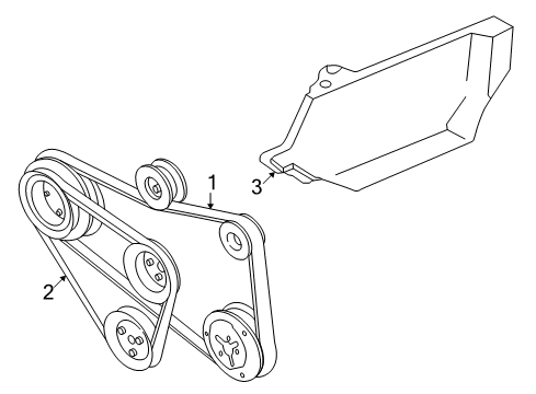 1999 Volkswagen Cabrio Belts & Pulleys