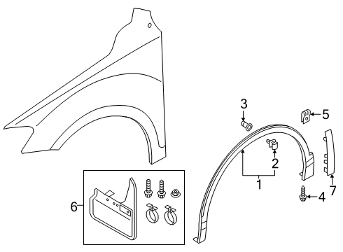 2020 Volkswagen Tiguan Exterior Trim - Fender