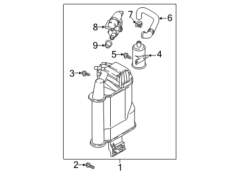 2019 Volkswagen Golf SportWagen Emission Components Diagram 1