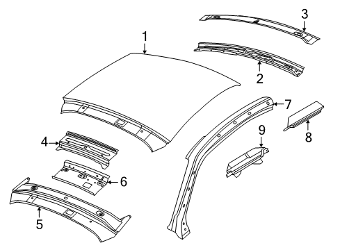 2018 Volkswagen Beetle Roof & Components