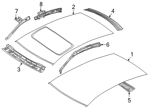 2021 Volkswagen Passat Roof & Components