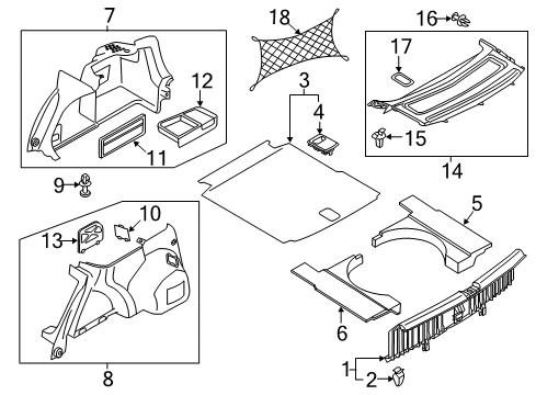 2019 Volkswagen Passat Interior Trim - Rear Body