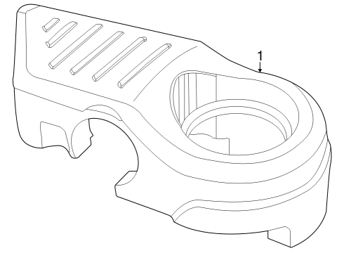 2023 Volkswagen Jetta Engine Appearance Cover Diagram 1
