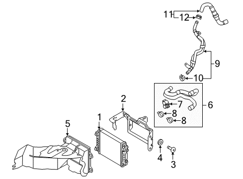 2014 Volkswagen Jetta Radiator & Components Diagram 4
