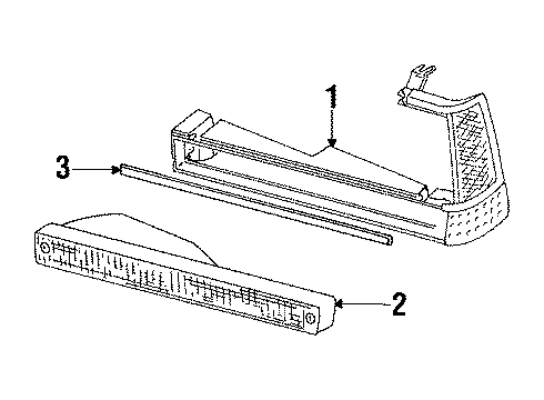 1987 Volkswagen Quantum Park Lamps Diagram 1