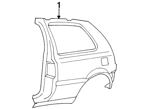 1997 Volkswagen Golf Quarter Panel & Components