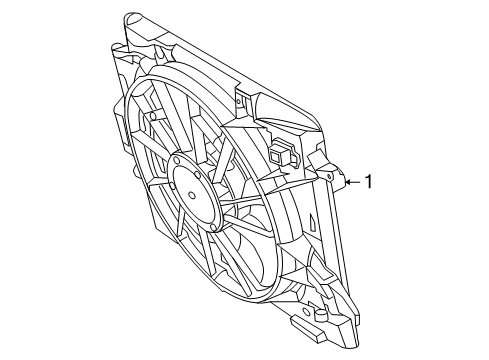2009 Volkswagen Routan Cooling System, Radiator, Water Pump, Cooling Fan Diagram 2