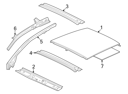2022 Volkswagen Golf R Roof & Components