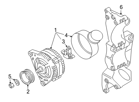 1999 Volkswagen Jetta Alternator Diagram 4