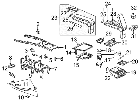 2004 Volkswagen Phaeton Handle Diagram for 3D0-857-618-2ZZ