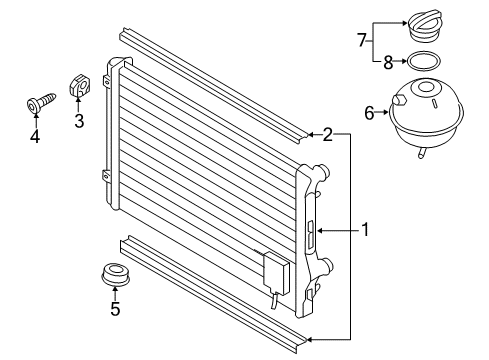 2011 Volkswagen GTI Radiator & Components