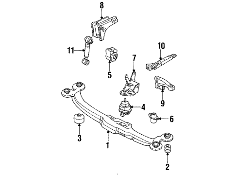 1992 Volkswagen Passat Engine Mounting