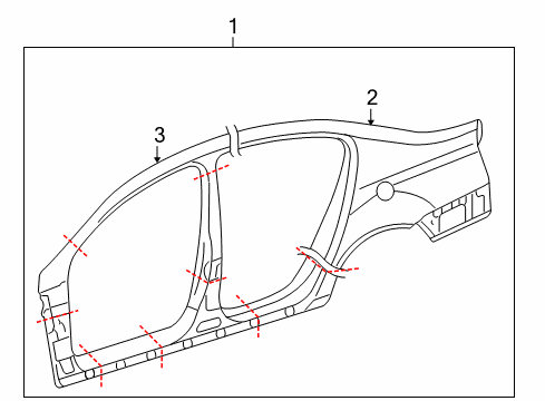 2009 Volkswagen CC Aperture Panel, Uniside