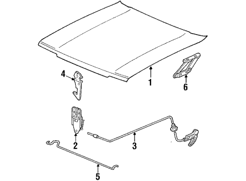 1987 Volkswagen Quantum Hood & Components