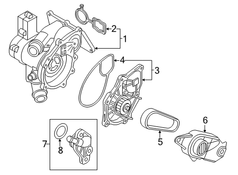 2018 Volkswagen Beetle Water Pump