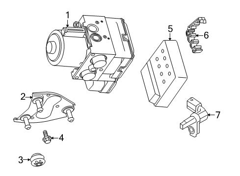 2016 Volkswagen Touareg ABS Components