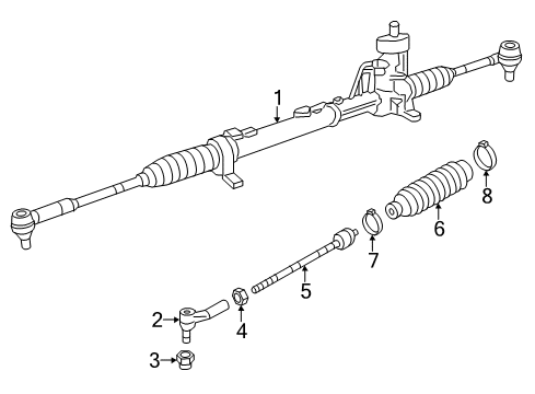 2014 Volkswagen Jetta Steering Column & Wheel, Steering Gear & Linkage Diagram 7