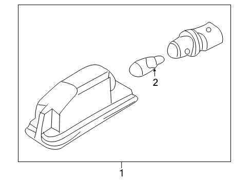 2011 Volkswagen GTI License Lamps