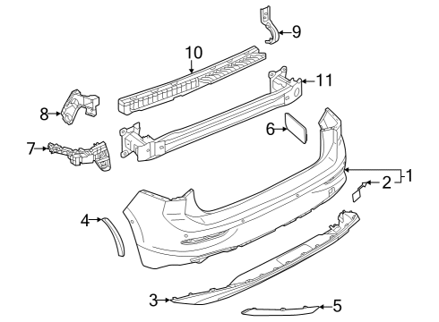 2022 Volkswagen Golf R Bumper & Components - Rear