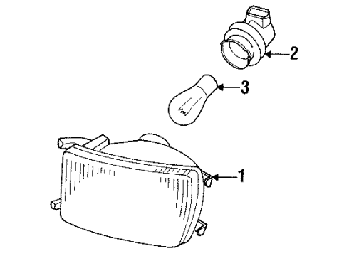 1997 Volkswagen Golf Park Lamps