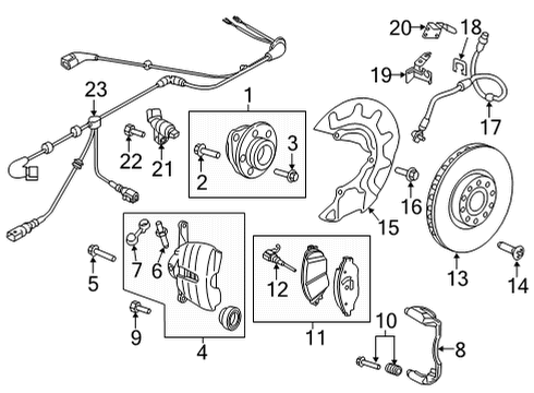 2021 Volkswagen Golf Front Brakes