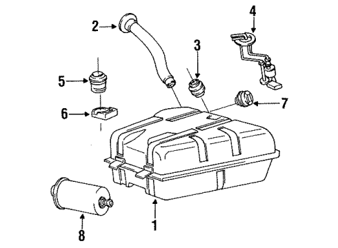 1991 Volkswagen Fox Filter Diagram for 867-906-098