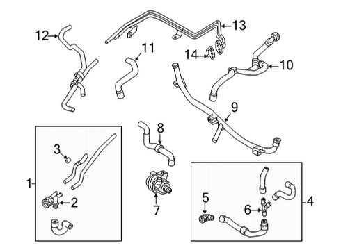 2020 Volkswagen Golf Hose Diagram for 5Q0-122-063