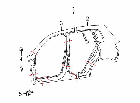 2016 Volkswagen Tiguan Aperture Panel, Uniside