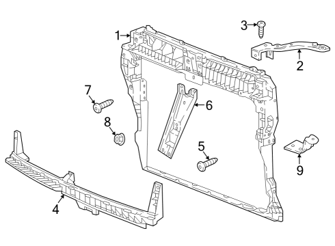 2018 Volkswagen Atlas Radiator Support