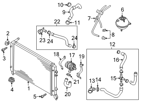 2015 Volkswagen Jetta Inlet Hose Diagram for 5C0-121-109-C