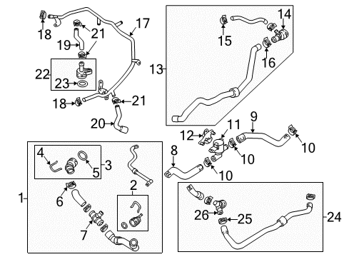 2019 Volkswagen Passat Hoses, Lines & Pipes Diagram 1