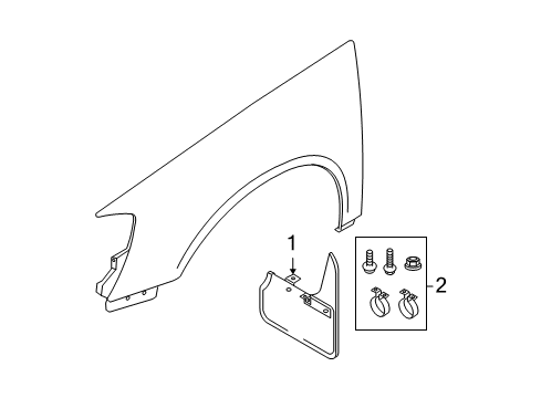 2008 Volkswagen Passat Exterior Trim - Fender