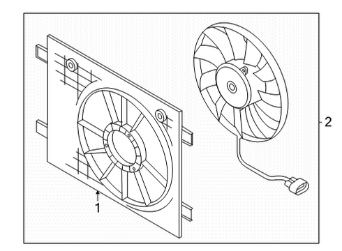 2023 Volkswagen ID.4 Cooling Fan
