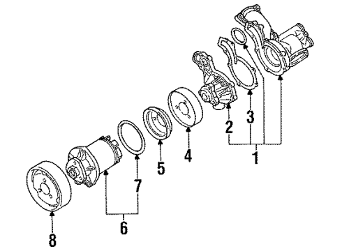 1994 Volkswagen Jetta Water Pump