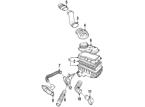 1987 Volkswagen Cabriolet Element Diagram for 049-133-843